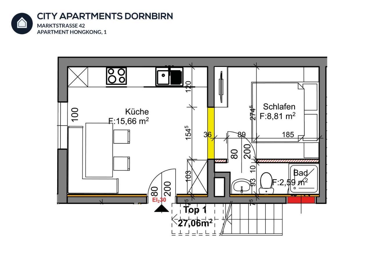 City Apartment Dornbirn, Hongkong 1 ภายนอก รูปภาพ